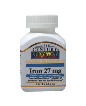 21st Century Iron 27 mg Tablets 30's