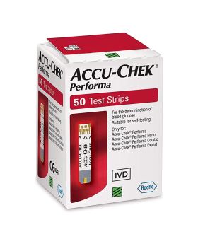 Accu-Chek Performa Test Strips For Diabetic Blood Glucose Testing, Pack of 50's