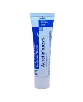 Acretin 0.025% Topical Cream For Acne Treatment 30g