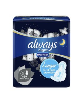 Always Ultra Night Star Sanitary Pads 8's