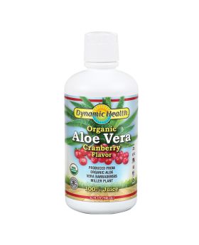 Dynamic Health Organic Aloe Vera Cranberry Flavor Juice 946 mL