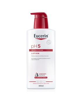 Eucerin pH5 Skin Protection Moisturizing Body Lotion For Allergy-prone, Dry & Sensitive Skin 400ml