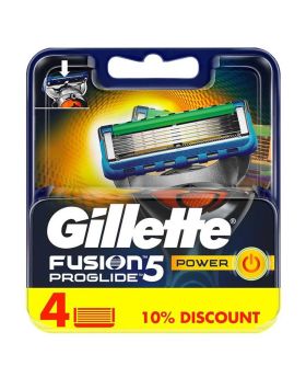 Gillette Fusion 5 ProGlide Power Men's Razor Blades Refills, Pack of 4's