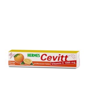 Hermes Cevitt 1000MG Orange Effervescent Tablets 20's