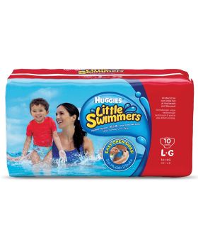 Huggies Little Swimmers, Disposable Swim Pants Diaper, Large, Pack of 10's