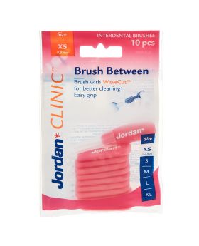 Jordan Clinic Brush Between Interdental Brushes For Gum Health, X-Small, Pack of 10's