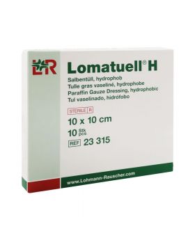 Lohmann & Rauscher Lomatuell H Paraffin Gauze Dressing 10 x 10 cm 10's