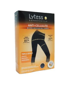 Lytess Anti-Cellulite Micro-Massaging Capris Black L/XL PF00808A