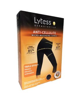 Lytess Anti-Cellulite Micro-Massaging Capris Black S/M PF00807A