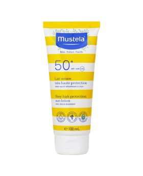 Mustela Very High Protection SPF50+ Sunscreen Lotion For Face and Body, Water Resistant 100ml