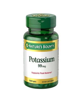 Nature's Bounty Potassium 99 mg Caplets 100's