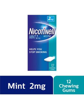 Nicotinell 2 mg Mint Chewing Gum 12's
