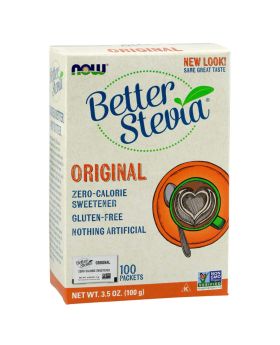 Now Better Stevia Zero-Calorie Sugar Free Sweetener, Pack of 100's