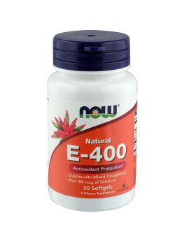 Now E-400 Vitamin E 400IU Antioxidant Softgel For Immune & Heart Support, Pack of 30's