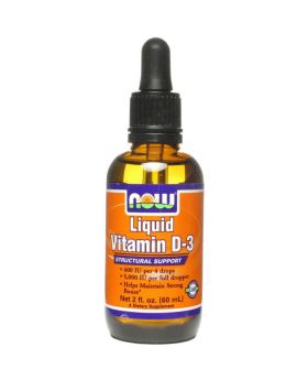 Now Liquid Vitamin D3 Drops 400 IU Drops For Strong Bones 60ml