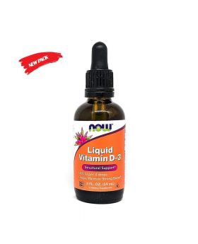 Now Liquid Vitamin D-3 Drops 60 mL