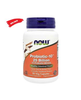 Now Probiotic-10 25 Billion Capsules 50's