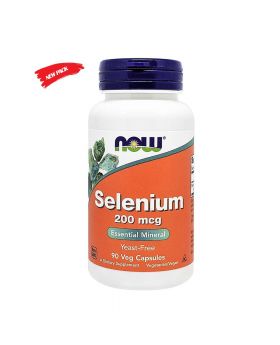 Now Selenium 200 mcg Mineral Supplement Capsules For Antioxidant Support, Pack of 90's