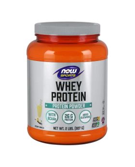 Now Sports Whey Protein Powder With BCAA's & Added Glutamine, Vanilla 2lbs.