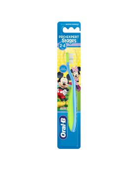 Oral-B Pro-Expert Stages 2-4 Years Disney Mickey Mouse Toothbrush Assorted, Pack of 1's 