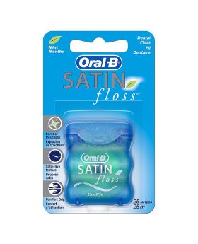 Oral-B Dental Satin Floss, Mint Flavoured, 25 m