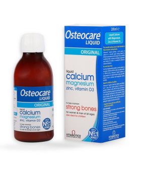 Vitabiotics Osteocare Original Liquid Calcium Supplement, Orange Flavoured, For Strong Bones 200ml
