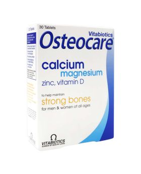 Vitabiotics Osteocare Calcium, Magnesium, Vitamin D and Zinc Supplement Tablets, Pack of 30's