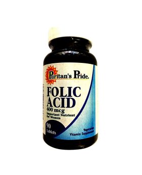 Puritan's Pride Folic Acid 400 mcg Tablets 90's