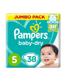 Pampers Active Baby Dry 5 11-18 kg Junior Value Pack 38's