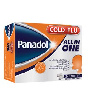 Panadol Cold and Flu All In One Tablets 24's
