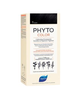 Phyto Phytocolor 1 Black Permanent Hair Color Kit