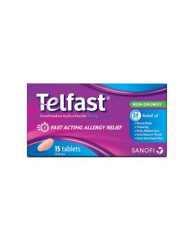 Telfast 180 mg Tablets 15's