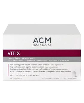ACM Vitix Tablets To Protect From Oxidative Stress, Food Supplement For Vitiligo Support, Pack of 30's