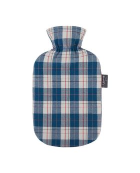 Fashy Hot Water Bag Tartan Cover Aqua 2.0L