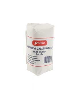 Prime Absorbent Gauze Bandage 5 cm x 5 m
