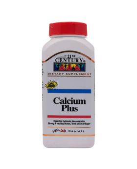 21St Century Calcium Plus Caplets 120's