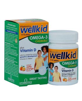 Vitabiotics Wellkid Omega-3 Chewable Capsules 60's