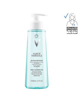 Vichy Purete Thermale Fresh Face Cleansing Gel With Vitamin B5 For All Skin Types 200ml