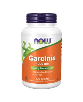 Now Garcinia 1000mg Vegetarian Tablets For Healthy Metabolism, Pack of 120's