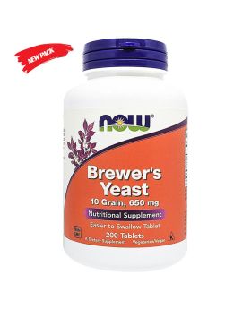 Now Brewer's Yeast 650 mg Tablets 200's