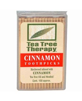 Tea Tree Therapy Cinnamon Tooth Picks 100's