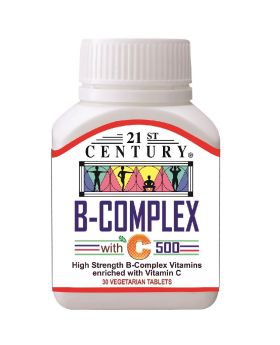 21st Century B-Complex With C Tablets 30's