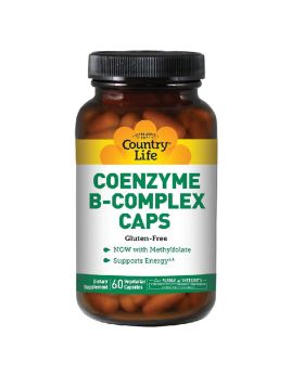 Country Life Coenzyme B-Complex Multivitamin Capsules For Energy, Pack of 60's