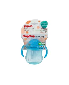 Pigeon Mag Mag Straw Cup Sky Blue 200 mL