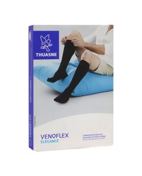 Thuasne Venoflex Elegance Compression Socks Men Size 2 Normal Black 512901202