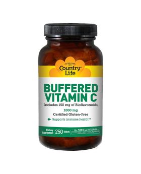 Country Life Buffered Vitamin C 1000 mg Tablets For Immunity, Pack of 250's