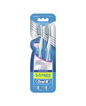 Oral-B Pro Expert 35 Extra Soft Toothbrush For Sensitive Gums, Pack of 1+1