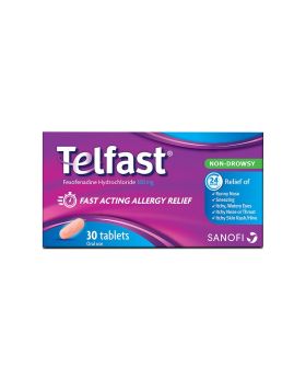 Telfast 180 mg Tablets 30's