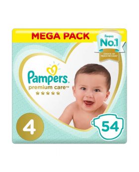 Pampers Premium Care Size 4 8-14 kg Value Pack 54's