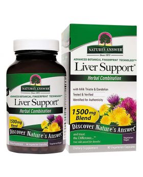 Nature's Answer Liver Support 1500mg Vegetarian Capsules With Silymarin, Pack of 90's